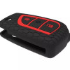 Keycare Silicon Car Key Cover KC42 Fit for Corolla Altis, Innova Crysta | Black